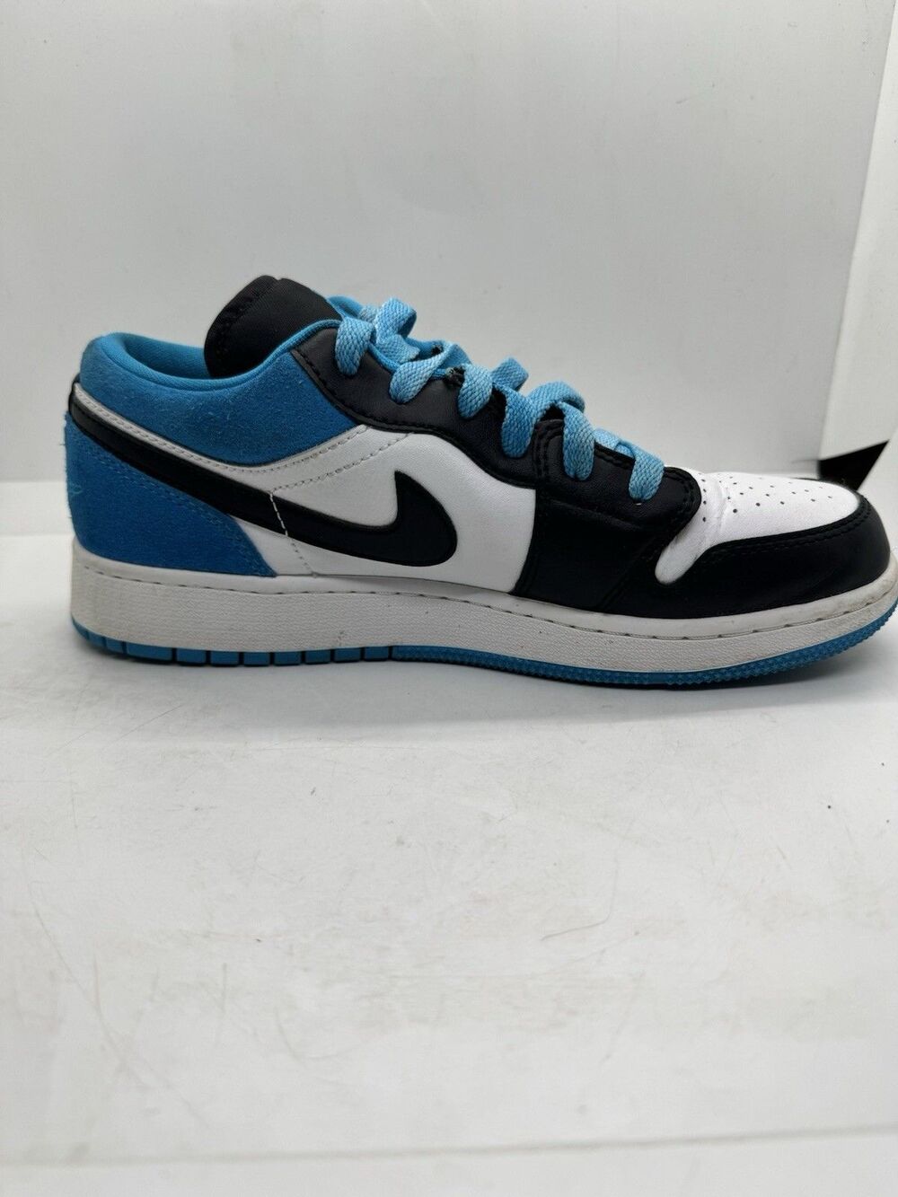 Air Jordan 1 Low SE Kids Size 6Y Womens 7.5 Blue Black White Shoes CT1564 004 - Picture 7 of 13